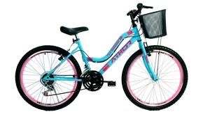 Bicicleta aro 24 Athor Musa Azul/Rosa