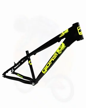 Bicicleta Aro 26 Gios 4Trix Bike Grau Preto/Amarelo Neon