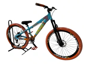 Bicicleta Aro 26 Vikingx TUFF X25 Azul/Laranja