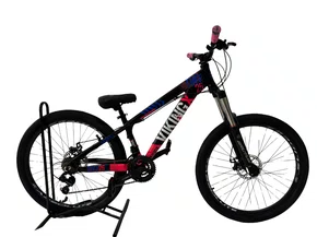 Bicicleta Aro 26 Vikingx TUFF X25 Preto/Rosa