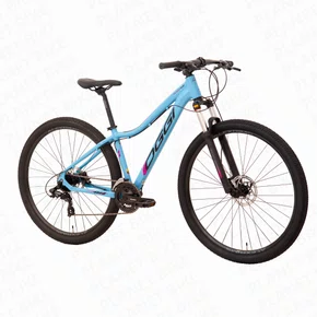 Bicicleta Oggi Aro 29 Float 5.0 HDS 1X8 Essa Azul/Preto/Rosa T15,5 2025