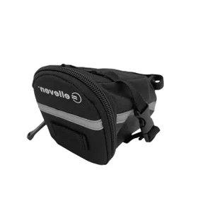 Bolsa de Selim Velcro 1,2L Preta/Cinza Elleven