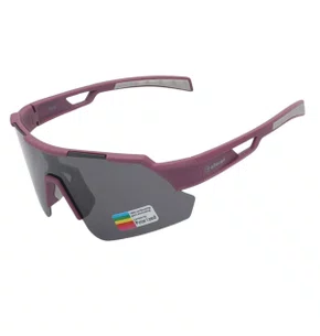 OCULOS CICLISMO EL61 LENTE POLARIZADA ROXO/CINZA