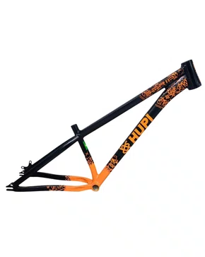 QUADRO HUPI STRIP PRETO/LARANJA GANCHEIRA HORIZONTAL