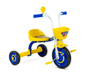 Triciclo Aro 12 Nathor Azul/Amarelo