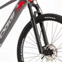 Bicicleta Eletrica Aro 29 Big Wheel 8.0 Acera 8v Cinza/Vermelho M