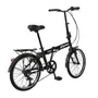 Bike Aro 20 Dobrável Dubly Urban 6V Preta