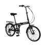 Bike Aro 20 Dobrável Dubly Urban 6V Preta